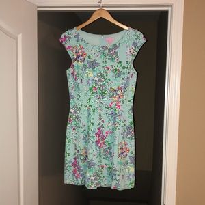 Lilly Pulitzer HTF Briella Dress in Southern Charm Poolside Blue, Size Medium